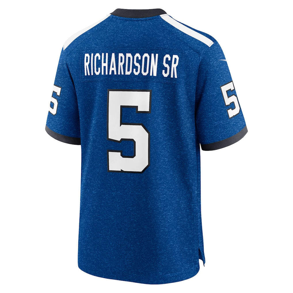 IN.Colts #5 Anthony Richardson Sr. Royal Alternate Indiana Nights Game Jersey football jersey product view 1