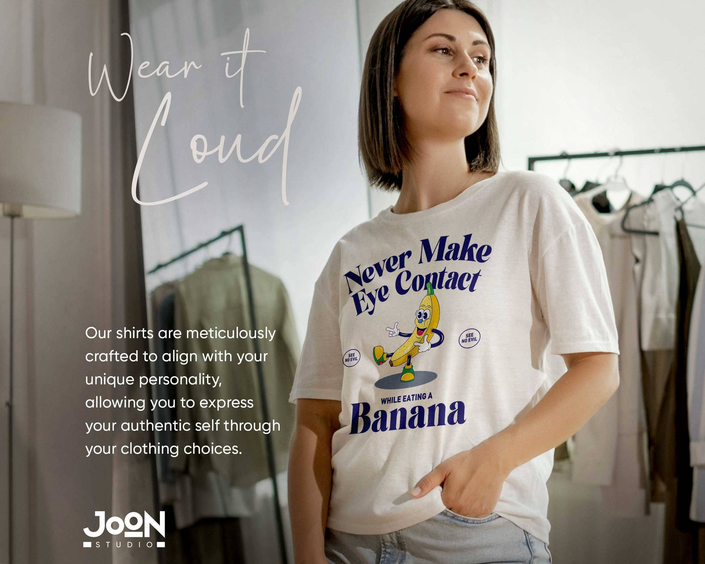 Funny Banana Joke Shirt - Retro Unisex Graphic Tee Unisex T-shirt, Sweatshirt, Hoodie, Long Sleeve Tee - T-Shirt, Sweatshirt, Hoodie