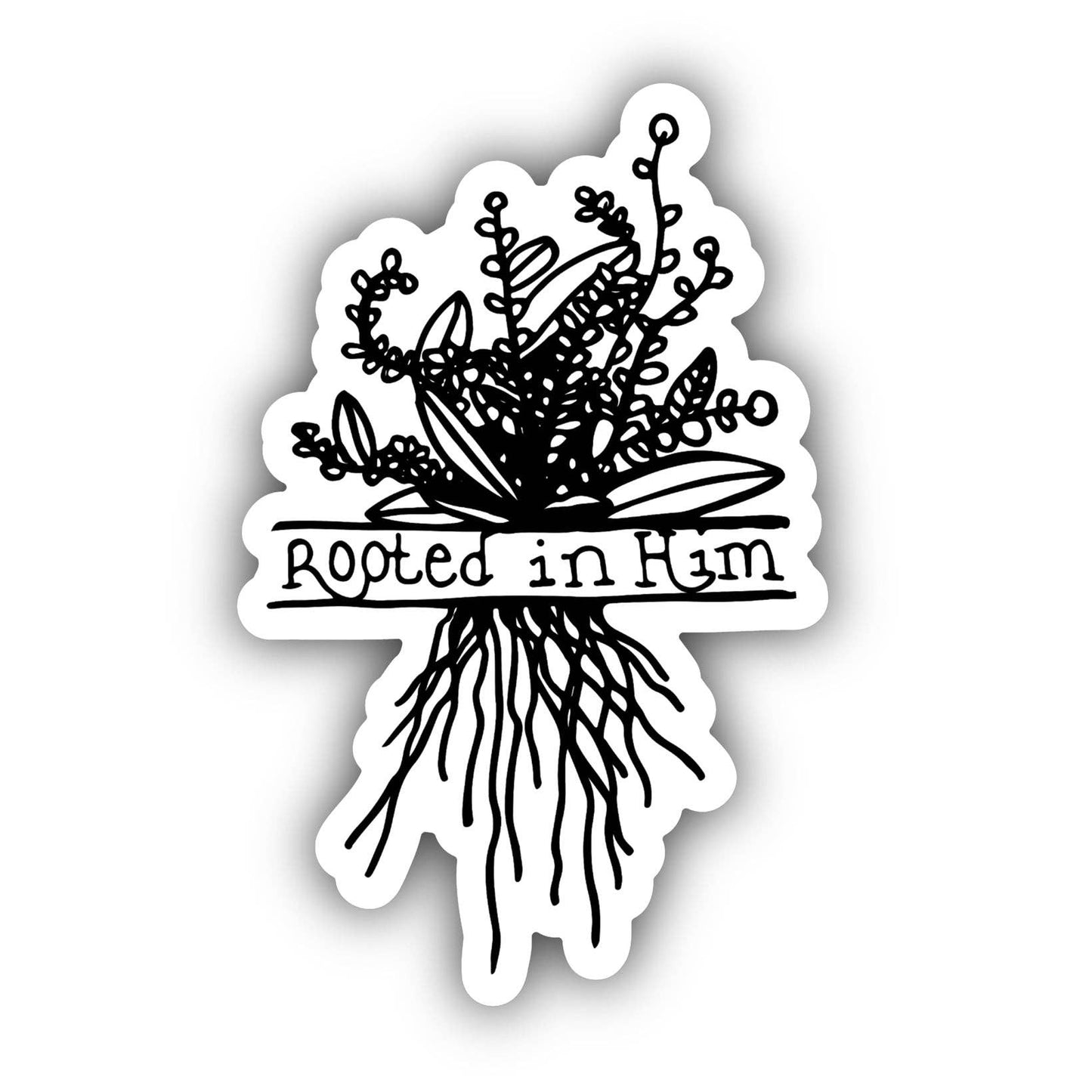 Rooted in Him Hydroflask Sticker Unisex T-shirt, Sweatshirt, Hoodie, Long Sleeve Tee - T-Shirt, Sweatshirt, Hoodie