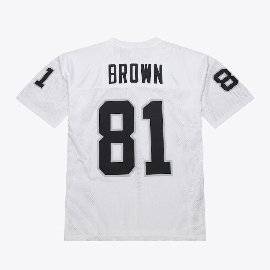 Men's Tim Brown White Los Angeles Raiders 1994 Jersey football jersey product view 2
