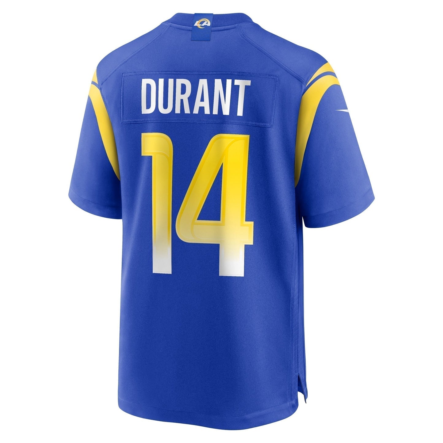 Cobie Durant Los Angeles Rams Game Jersey - Royal football jersey product view 3