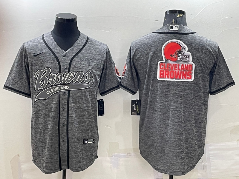 Men's Cleveland Browns Gray Game Jersey football jersey product view 1