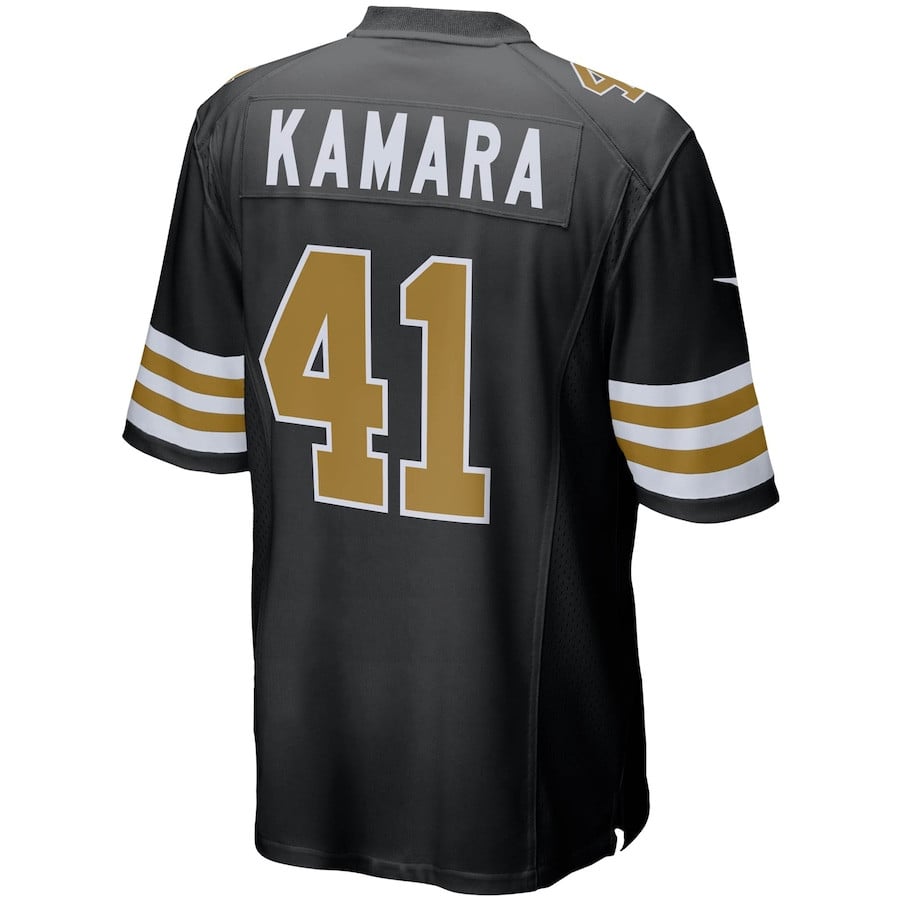 Alvin Kamara #41 New Orleans Saint Game Jersey - Men's - National Football League 2024 football jersey product view 3