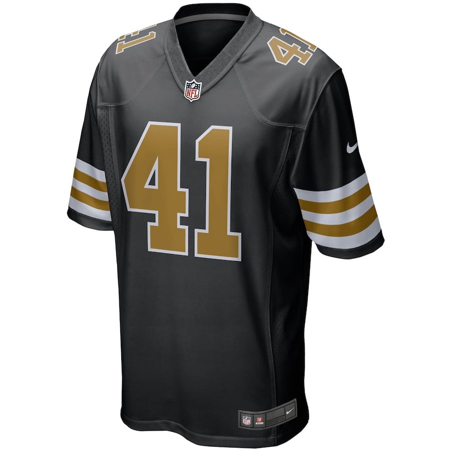 Alvin Kamara #41 New Orleans Saint Game Jersey - Men's - National Football League 2024 football jersey product view 2