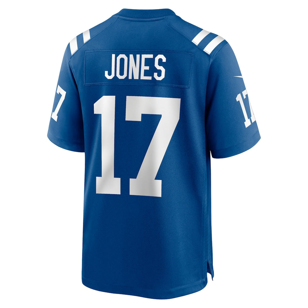 IN.Colts #17 Daniel Jones Royal Team Game Jersey football jersey product view 1
