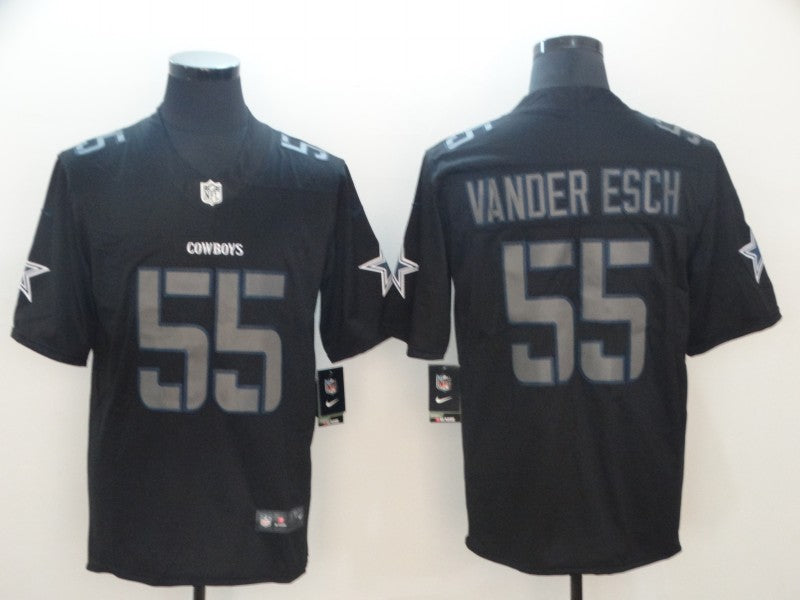 Men's Dallas Cowboys Leighton Vander Esch #55 Black Alternate Game Jersey1 football jersey product view 1