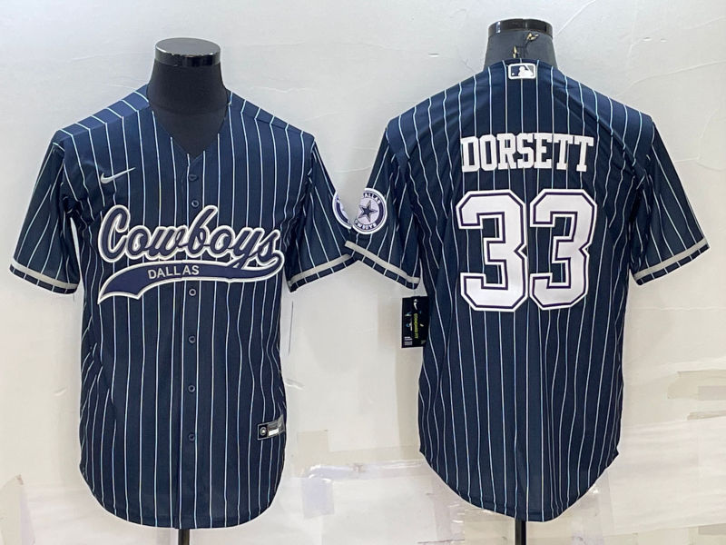 Men's Dallas Cowboys Tony Dorsett #33 Navy Player Jersey1 Joint Edition football jersey product view 1
