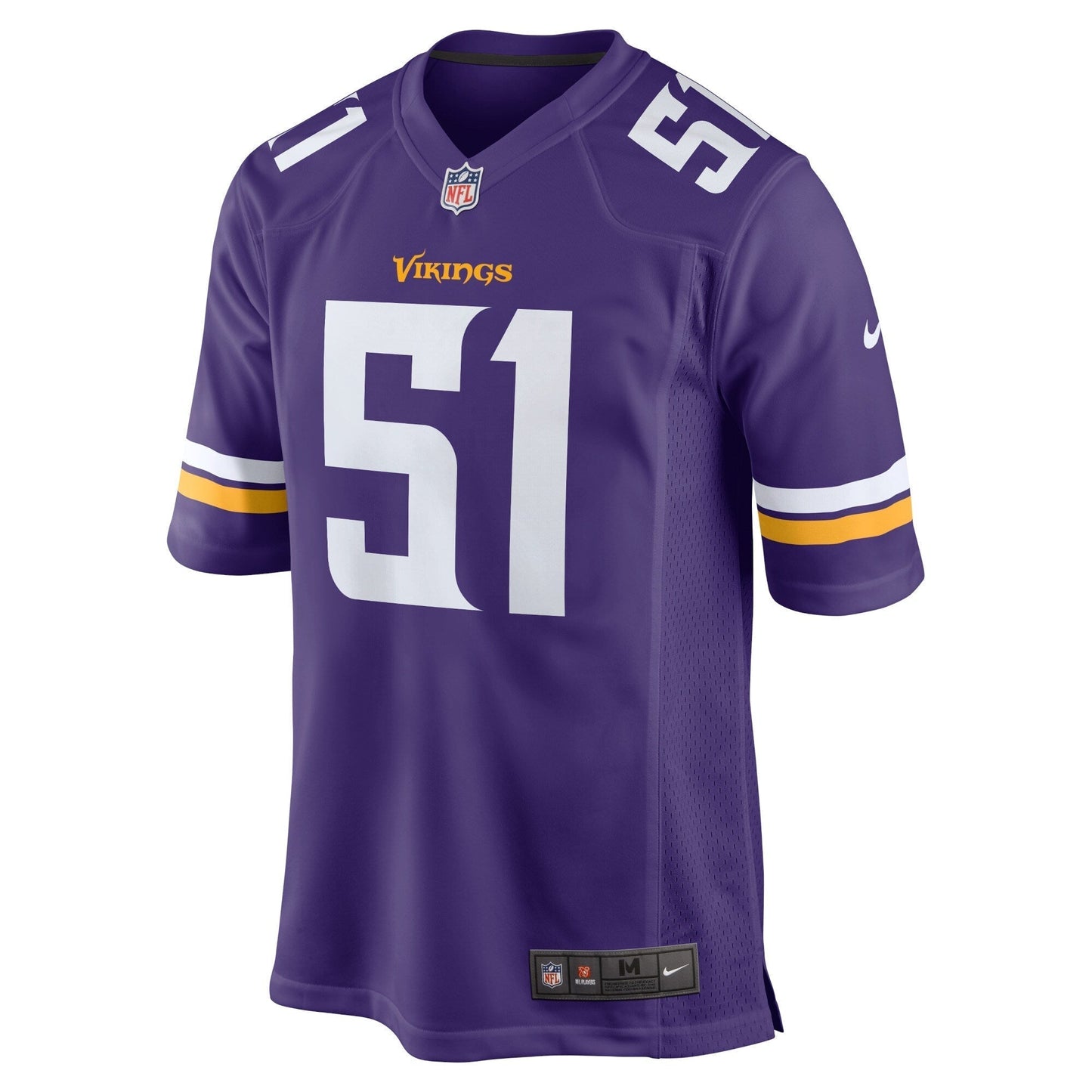 Benton Whitley Minnesota Vikings Home Game Jersey - Purple football jersey product view 2