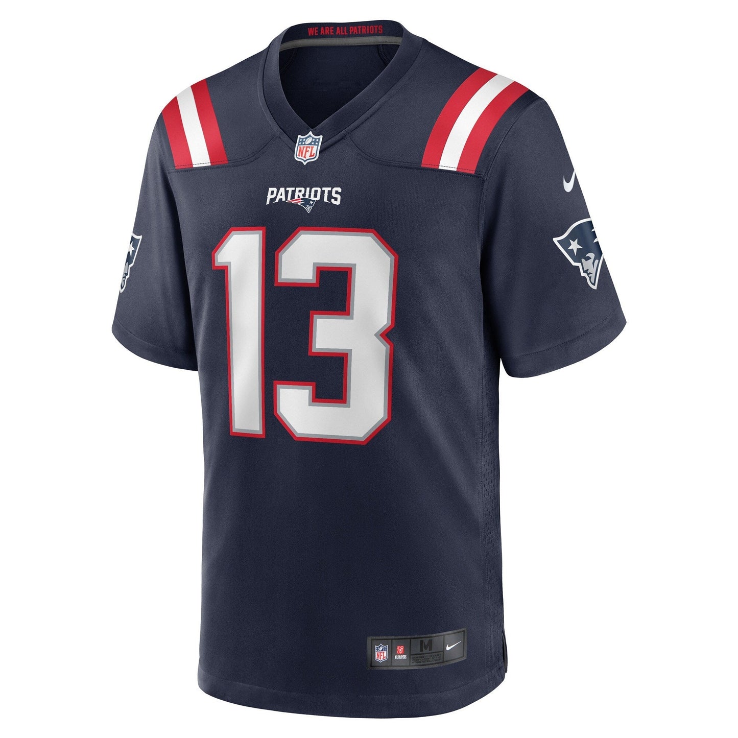 Jack Jones New England Patriots Game Jersey - Navy football jersey product view 2