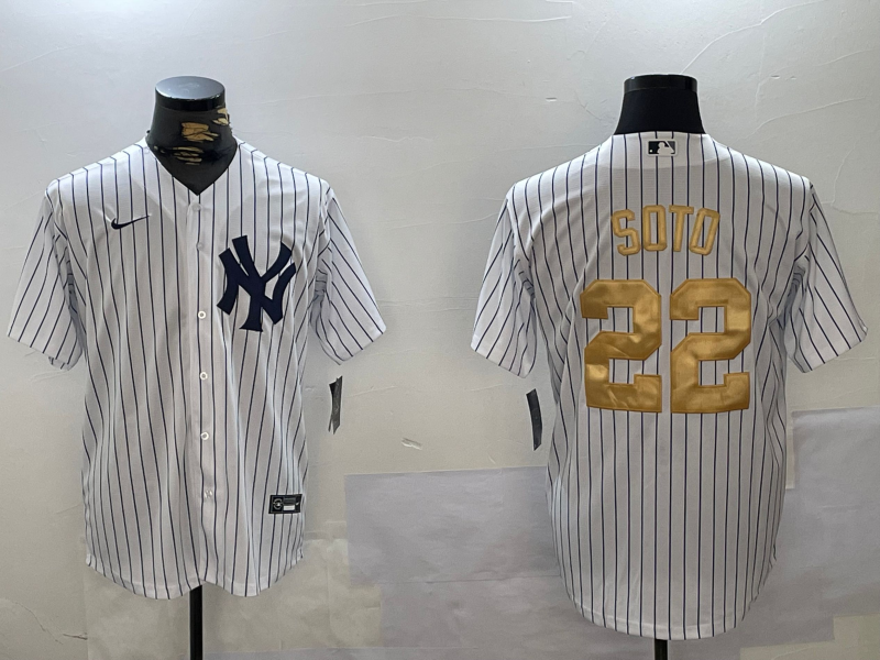 Men's New York Yankees Juan Soto White Player Game Jersey baseball jersey product view 1