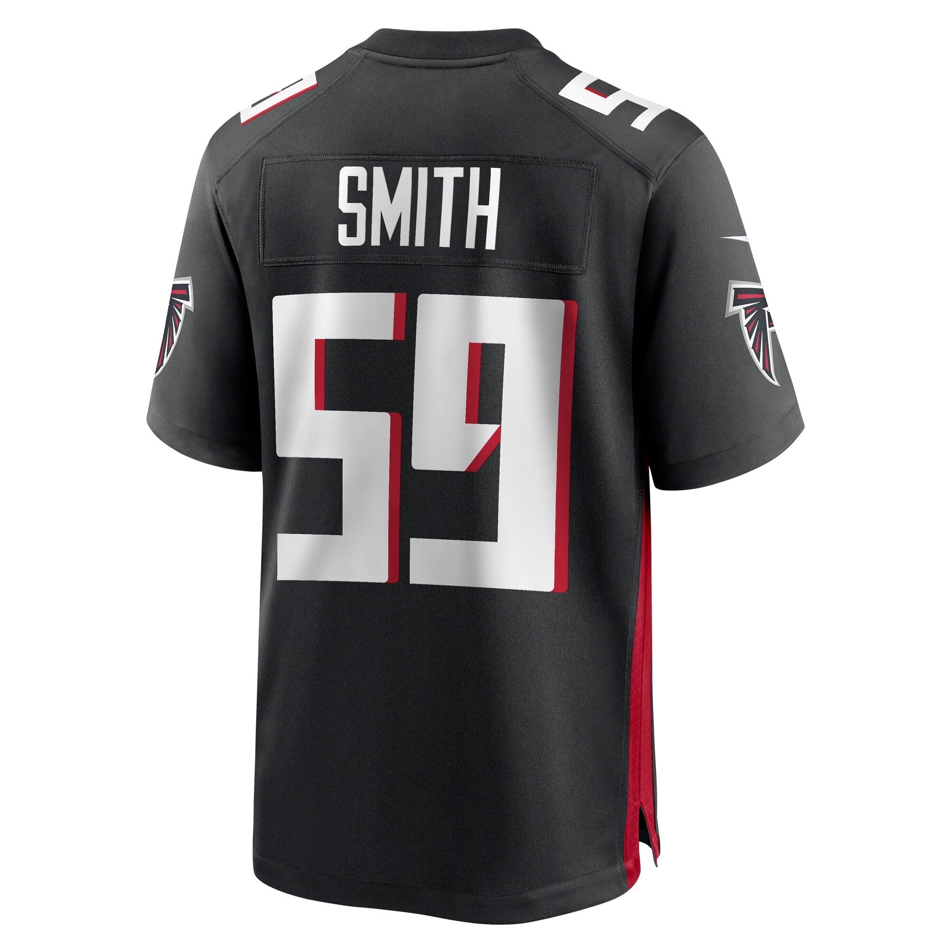 Andre Smith Atlanta Falcons Game Jersey - Black football jersey product view 3