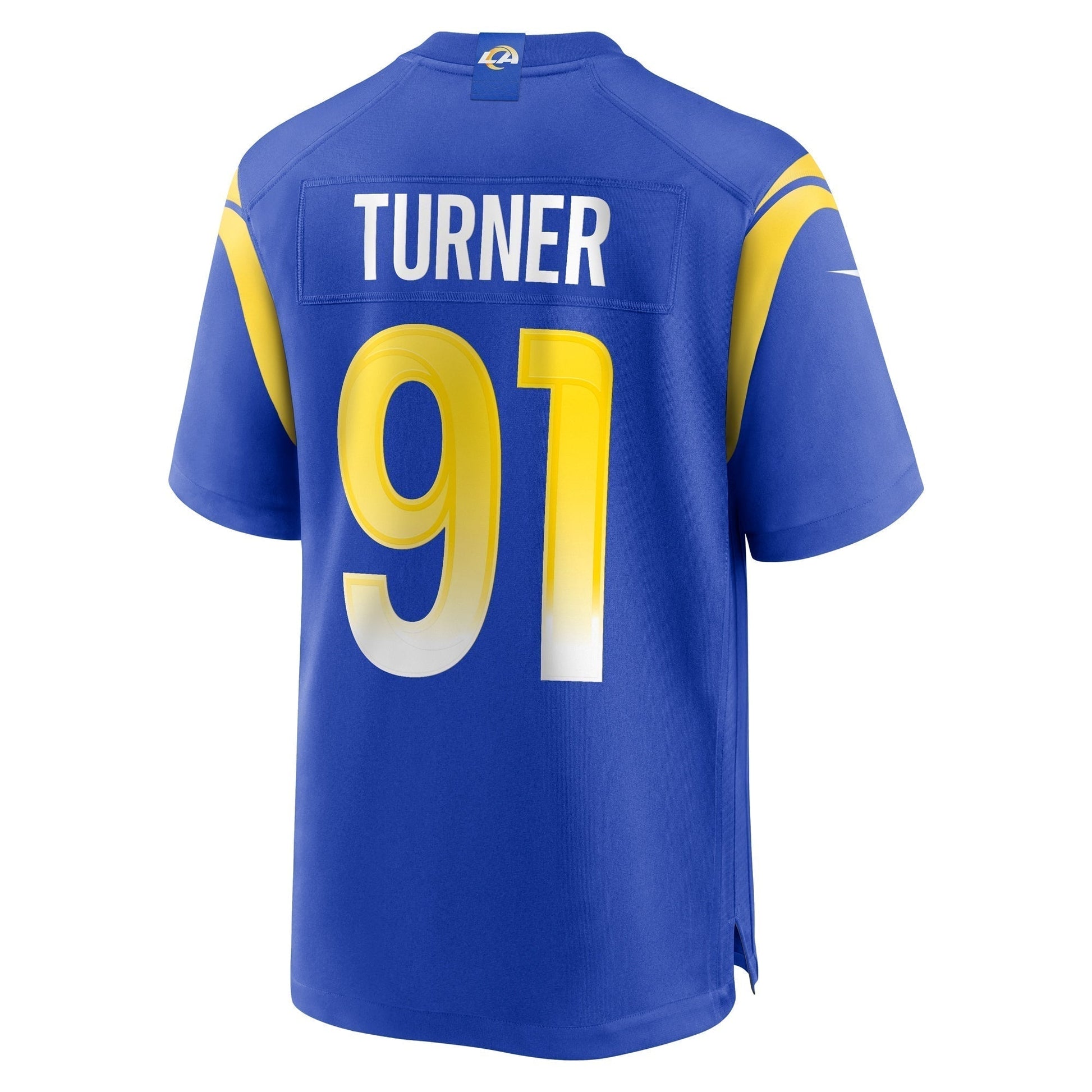 Kobie Turner Los Angeles Rams Home Game Jersey - Royal football jersey product view 3