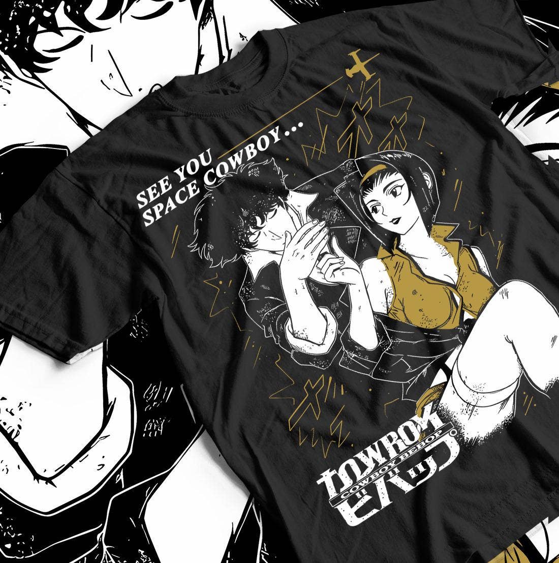 Cowboy Bebop Spike Spiegel Anime Manga Mom Gift Funny Shirt Unisex T-shirt, Sweatshirt, Hoodie, Long Sleeve Tee - T-Shirt, Sweatshirt, Hoodie