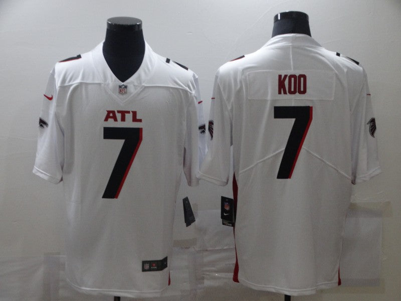 Men's Atlanta Falcons Younghoe Koo #7 White Game Jersey1 football jersey product view 1