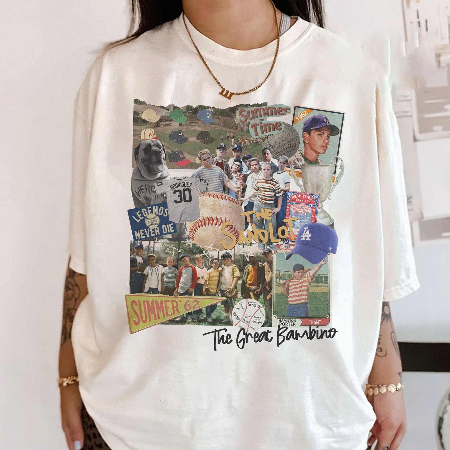 Legends Never Die Sandlot Baseball Fan Tshirt Unisex T-shirt, Sweatshirt, Hoodie, Long Sleeve Tee - T-Shirt, Sweatshirt, Hoodie