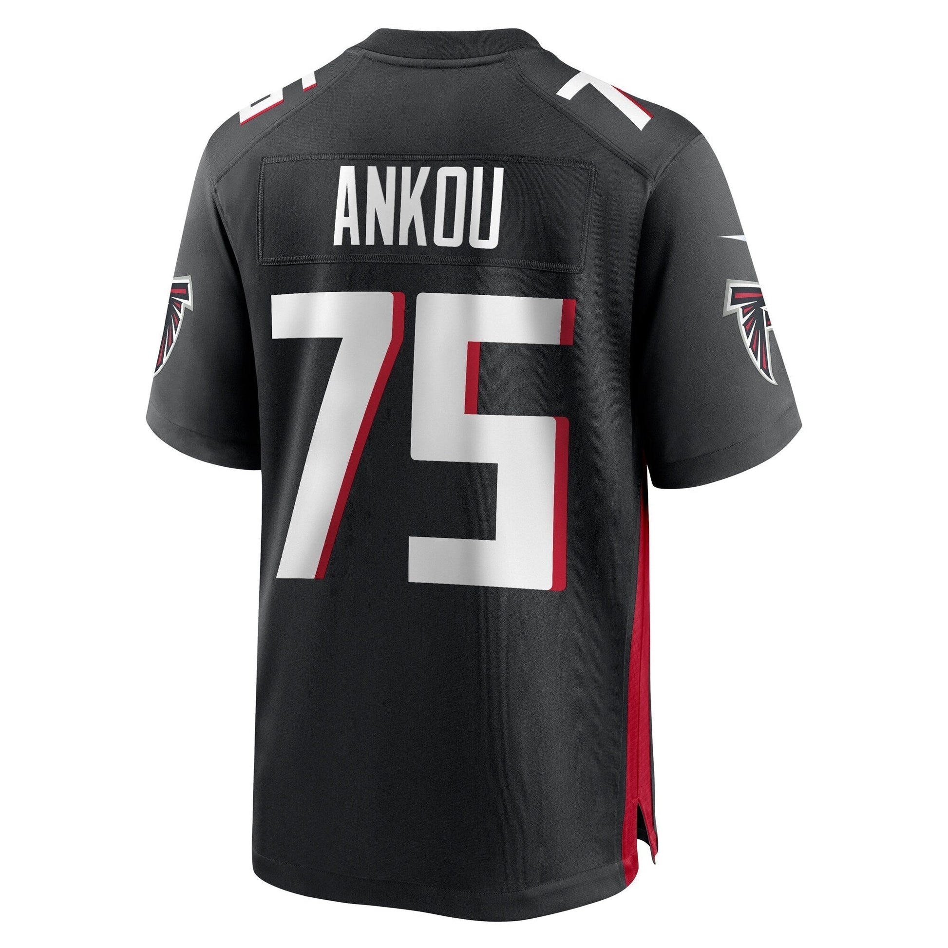 Eli Ankou Atlanta Falcons Game Jersey - Black football jersey product view 3