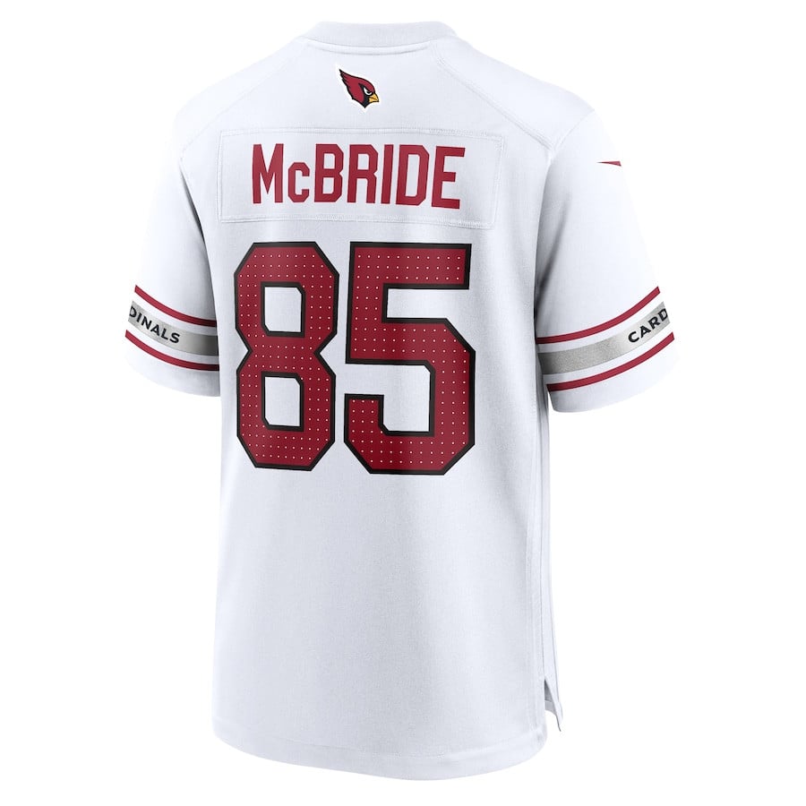 Trey McBride #85 Arizona Cardinals Game Jersey - White - Men's - National Football League 2024 football jersey product view 3