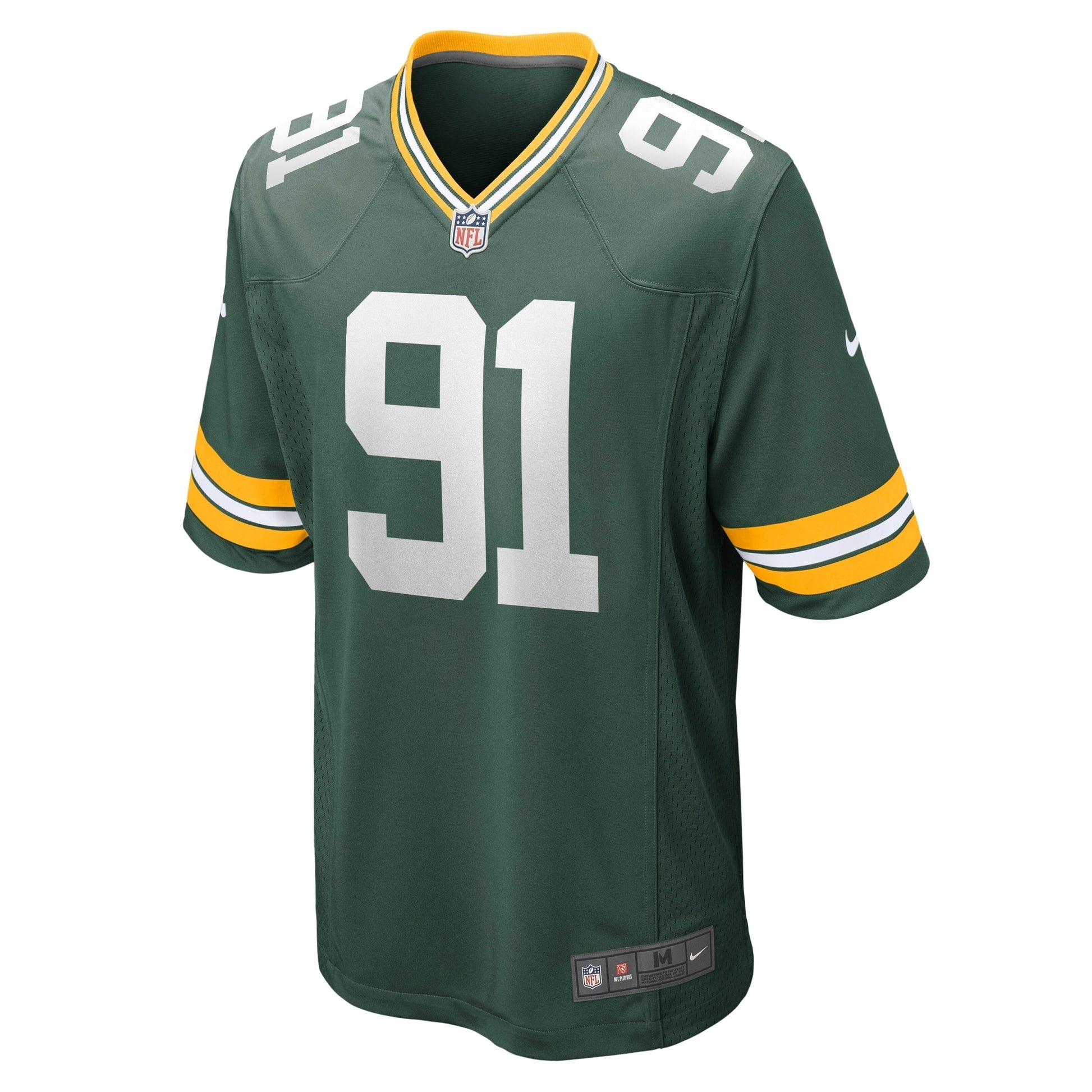 Preston Smith Green Bay Packers Game Jersey - Green football jersey product view 2