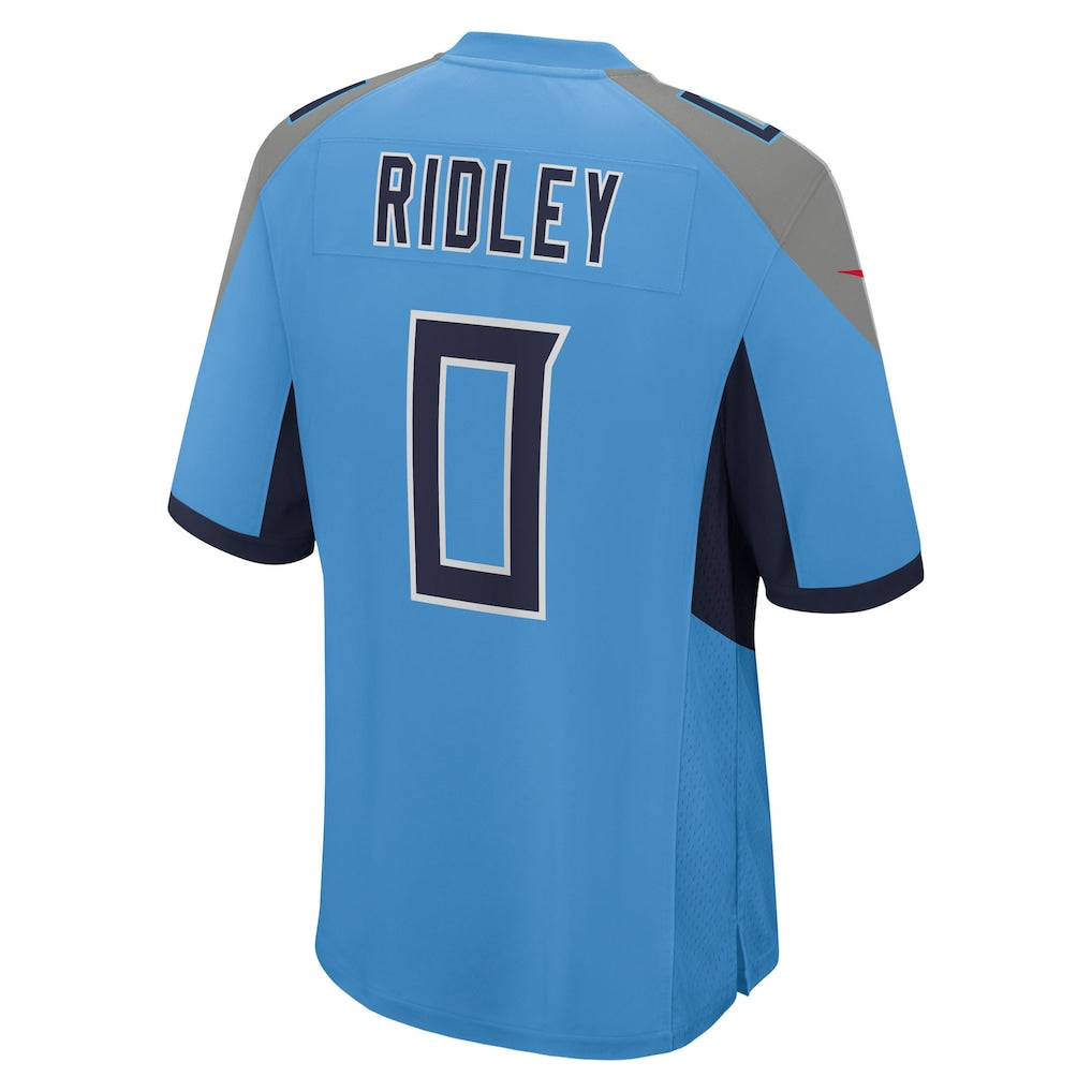 T.Titans #0 Calvin Ridley Light Blue Team Game Jersey football jersey product view 1