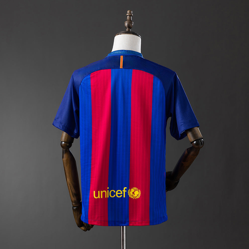 Barcelona 16/17 Home Retro Jersey sports jersey product view 2