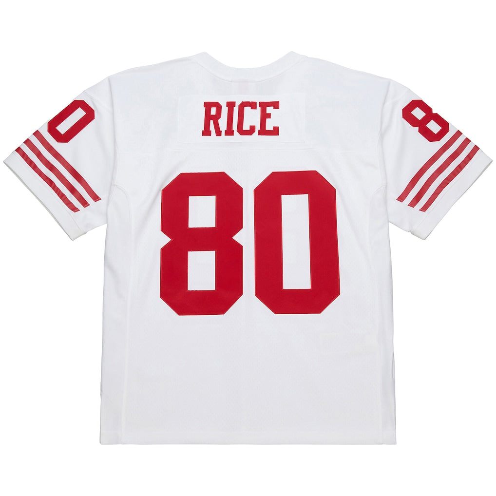 SF.49ers #80 Jerry Rice White 1994 Legacy Replica Jersey football jersey product view 1