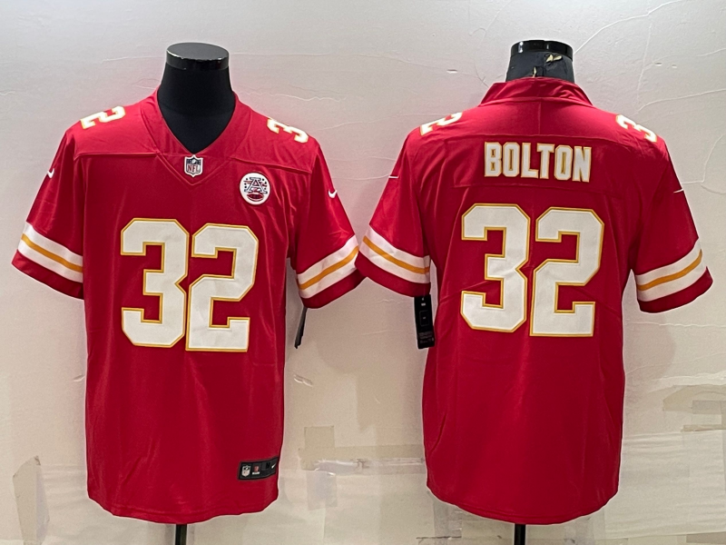Men's Kansas City Chiefs Nick Bolton #32 Red Game Jersey1 football jersey product view 1
