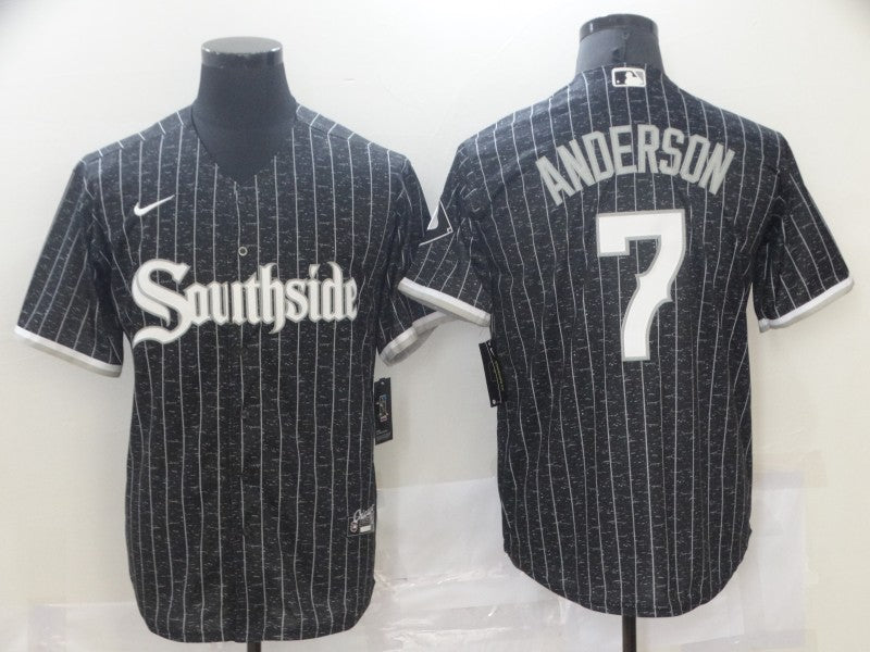 Men's Chicago White Sox Tim Anderson #7 Black Stitched Jersey1 baseball jersey product view 1