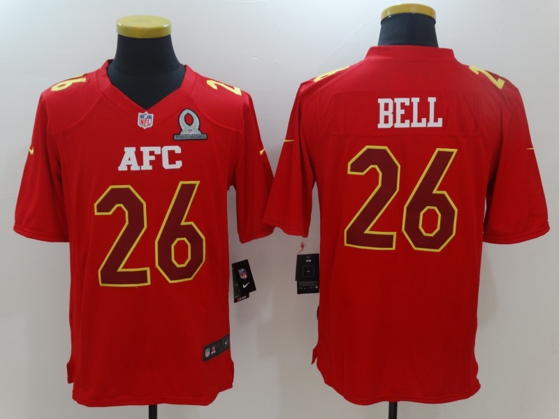 Men's Pittsburgh Steelers LeVeon Bell #26 Red Game Jersey2 football jersey product view 1