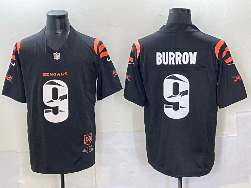 Men's Cincinnati Bengals Joe Burrow Black Vapor F.U.S.E. Limited Jersey football jersey product view 1