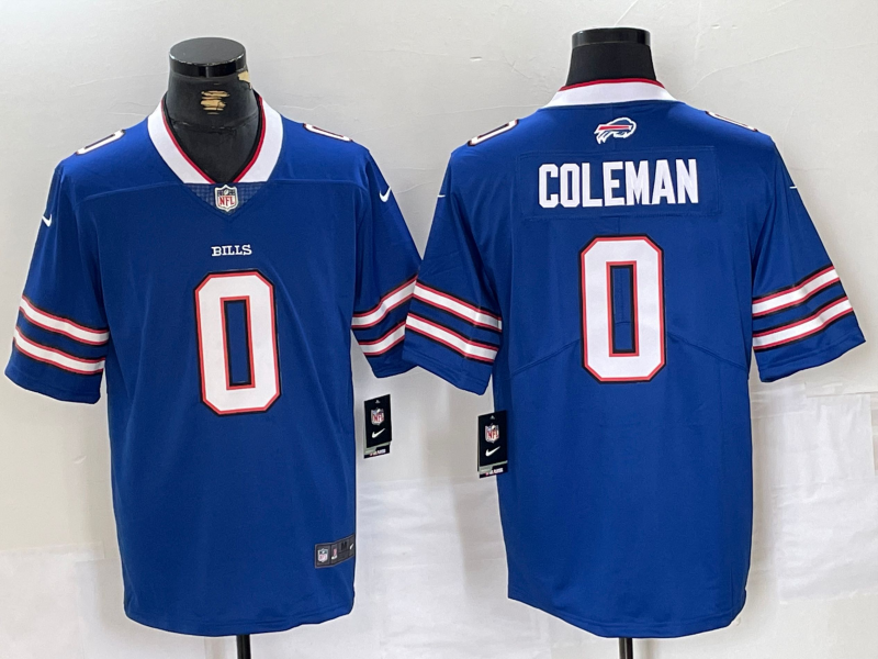 Men's Buffalo Bills Keon Coleman Royal 2024 NFL Draft Player Game Jersey football jersey product view 1
