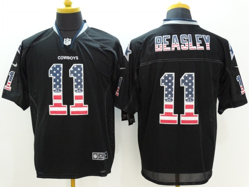 Men's Dallas Cowboys Cole Beasley #11 Black Game Jersey1 football jersey product view 1