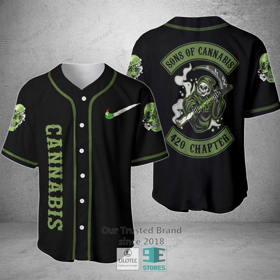 Cannabis Baseball Jersey Unisex T-shirt, Sweatshirt, Hoodie, Long Sleeve Tee - T-Shirt, Sweatshirt, Hoodie