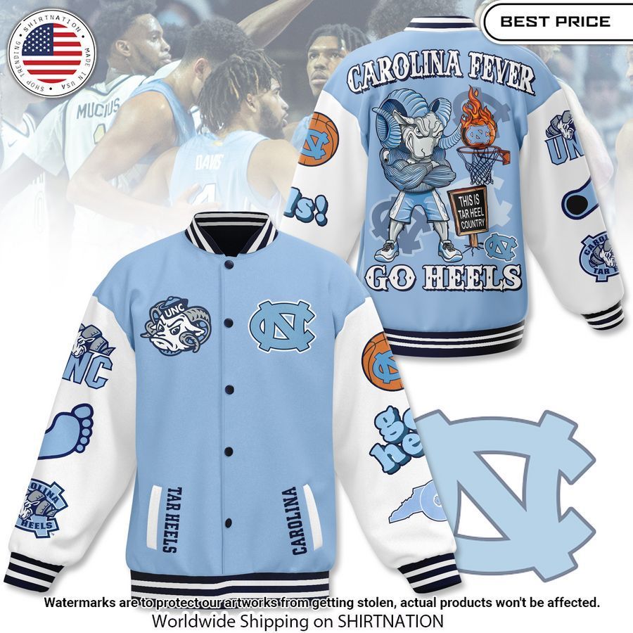 Carolina Fever Go heels Baseball Jacket Unisex T-shirt, Sweatshirt, Hoodie, Long Sleeve Tee - T-Shirt, Sweatshirt, Hoodie
