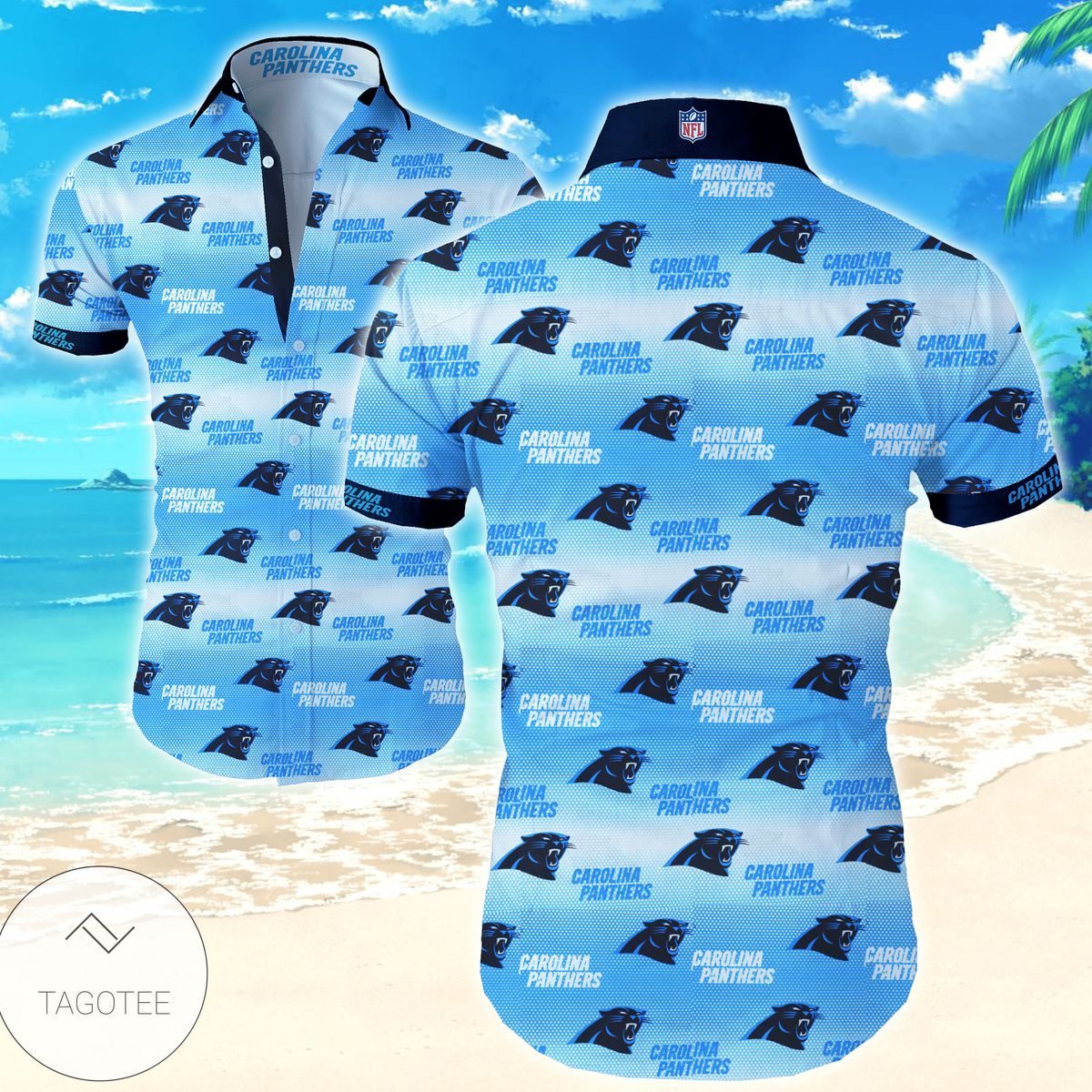 Carolina Panthers Funny Hawaiian Shirts For Men Unisex T-shirt, Sweatshirt, Hoodie, Long Sleeve Tee - T-Shirt, Sweatshirt, Hoodie