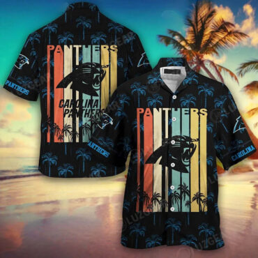 Carolina Panthers Gridiron Breeze Hawaiian Shirt Unisex T-shirt, Sweatshirt, Hoodie, Long Sleeve Tee - T-Shirt, Sweatshirt, Hoodie