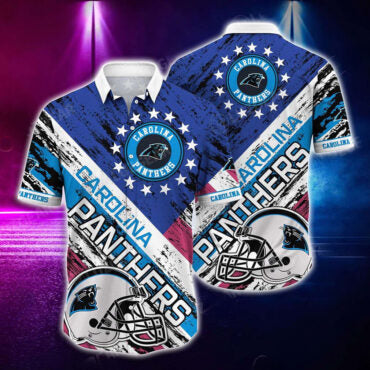 Carolina Panthers Jungle Passion Hawaiian Shirt Unisex T-shirt, Sweatshirt, Hoodie, Long Sleeve Tee - T-Shirt, Sweatshirt, Hoodie