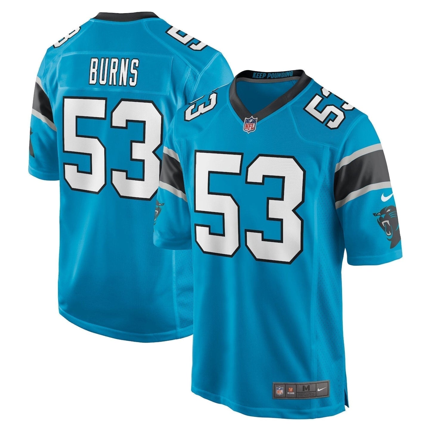 Brian Burns Carolina Panthers Jersey football jersey product view 1