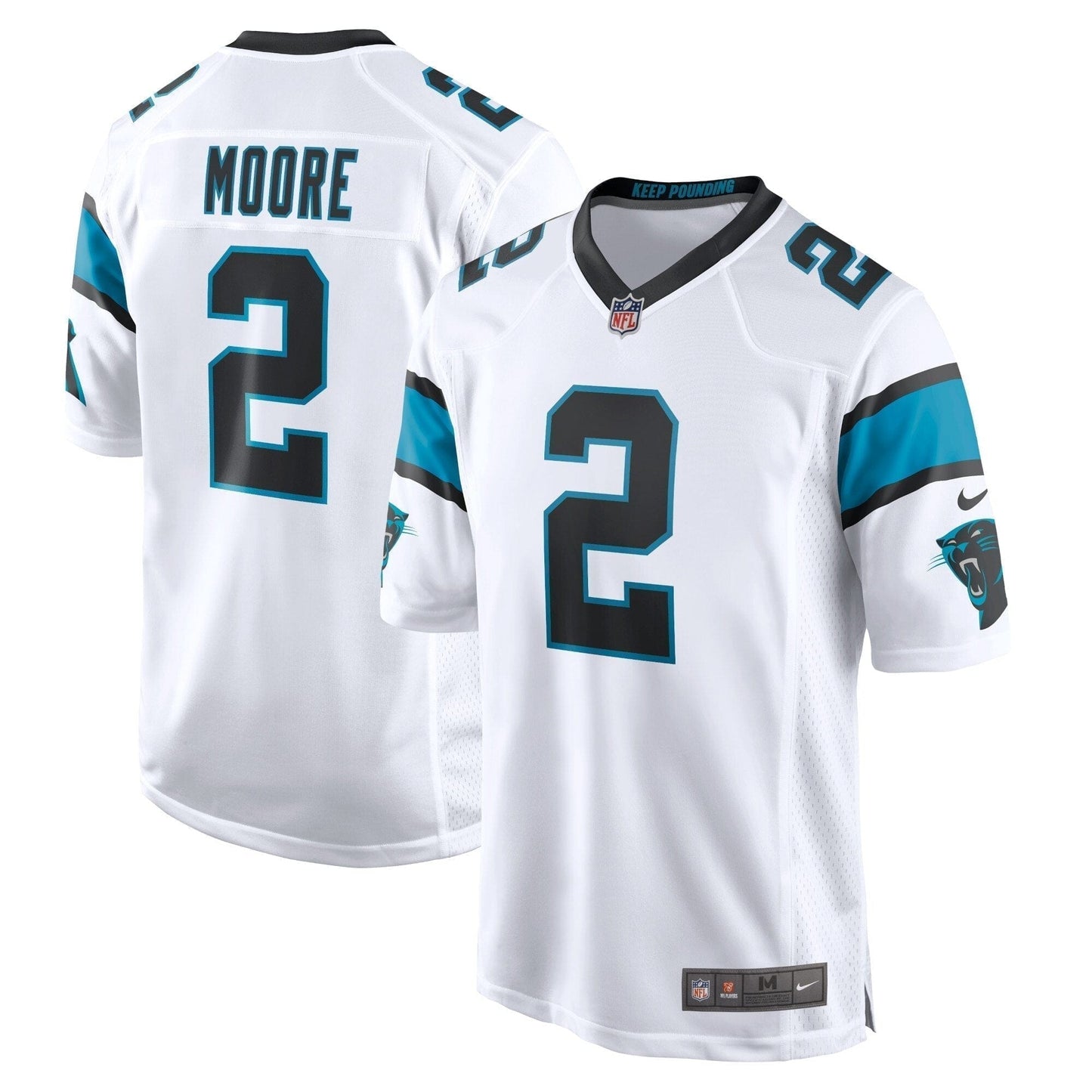 DJ Moore Carolina Panthers Jersey football jersey product view 1