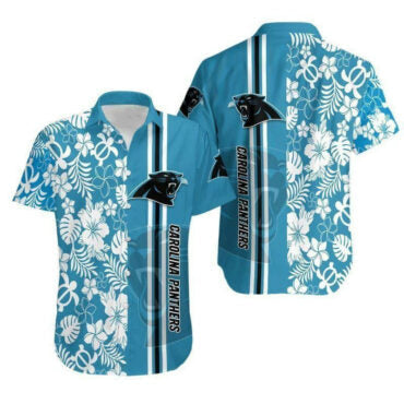 Carolina Panthers Paradise Gridiron Hawaiian Shirt Unisex T-shirt, Sweatshirt, Hoodie, Long Sleeve Tee - T-Shirt, Sweatshirt, Hoodie