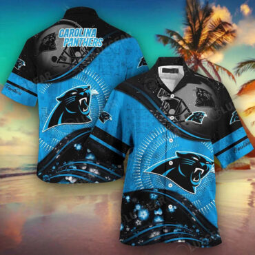 Carolina Panthers Storm Surge Hawaiian Shirt Unisex T-shirt, Sweatshirt, Hoodie, Long Sleeve Tee - T-Shirt, Sweatshirt, Hoodie