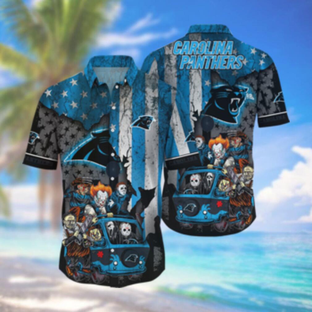 Carolina Panthers Team Hawaiian Shirt Collection Unisex T-shirt, Sweatshirt, Hoodie, Long Sleeve Tee - T-Shirt, Sweatshirt, Hoodie
