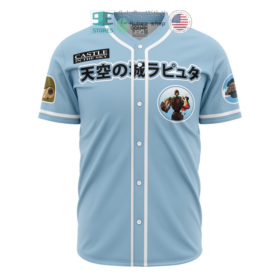 BEST Castle in the Sky Studio Ghibli Baseball Jersey Unisex T-shirt, Sweatshirt, Hoodie, Long Sleeve Tee - T-Shirt, Sweatshirt, Hoodie