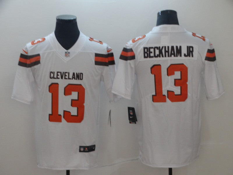Men's Cleveland Browns Odell Beckham Jr. White Game Jersey1 football jersey product view 1