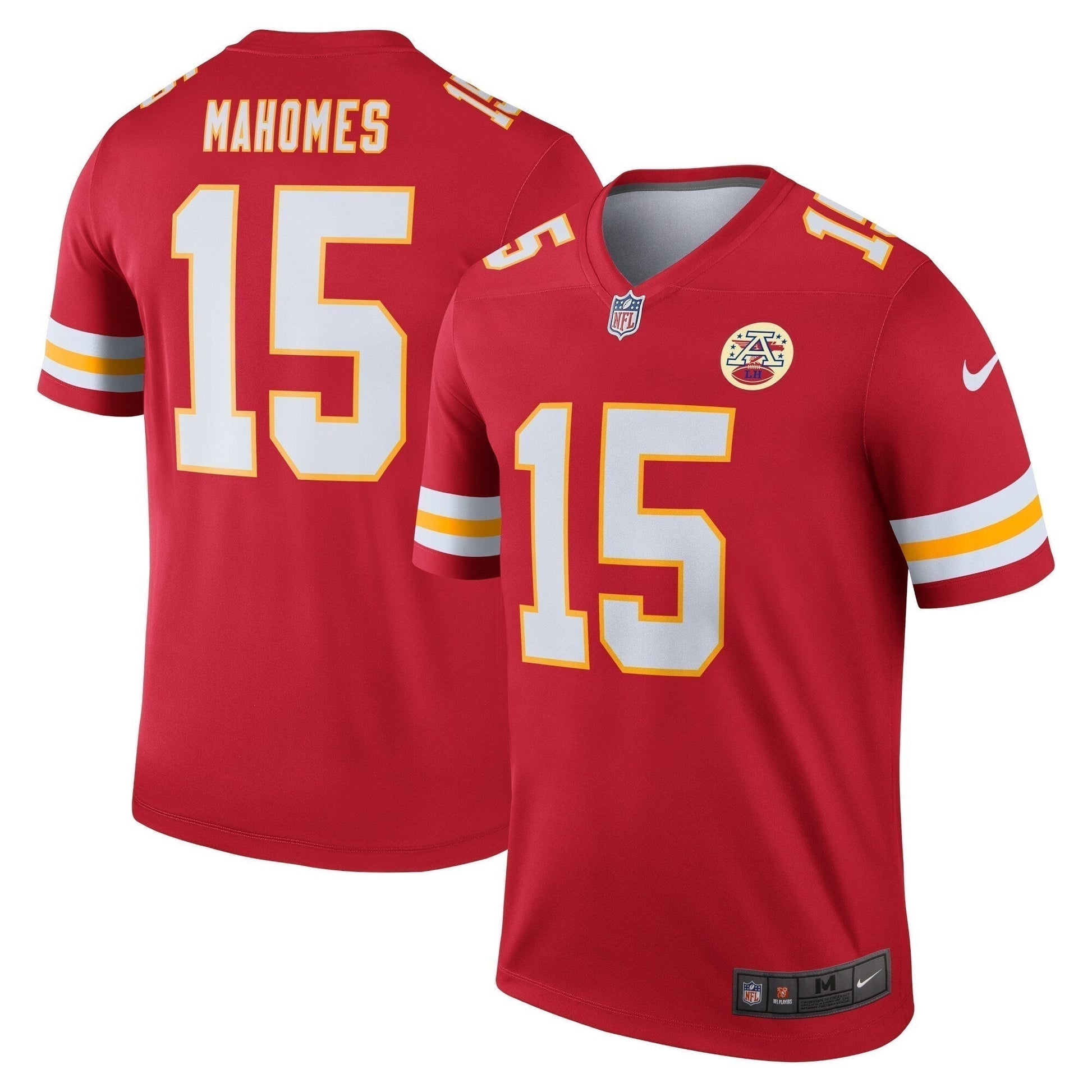 Patrick Mahomes Kansas City Chiefs Legend Jersey - Red football jersey product view 1