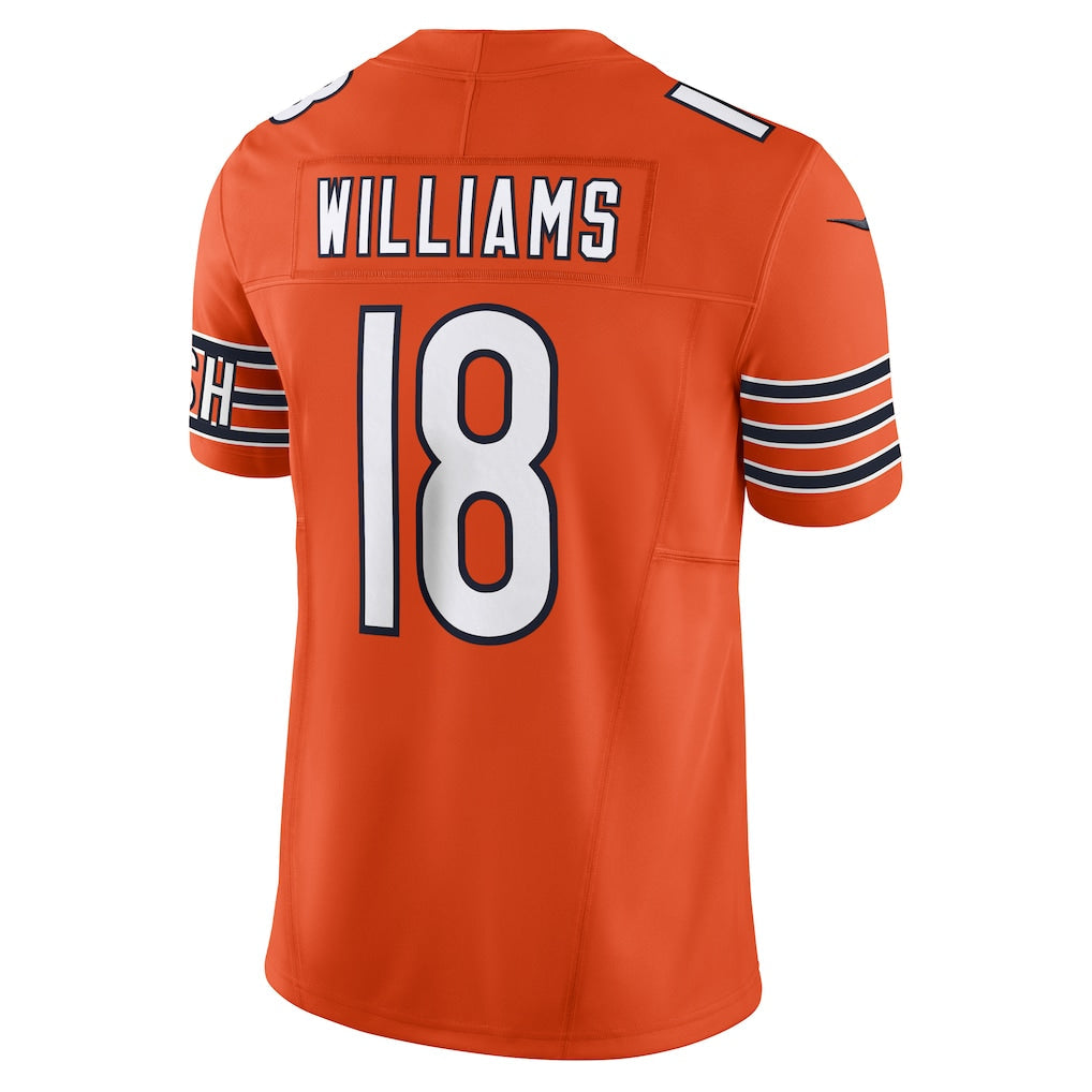C.Bears #18 Caleb Williams Orange Vapor F.U.S.E. Limited Jersey football jersey product view 1