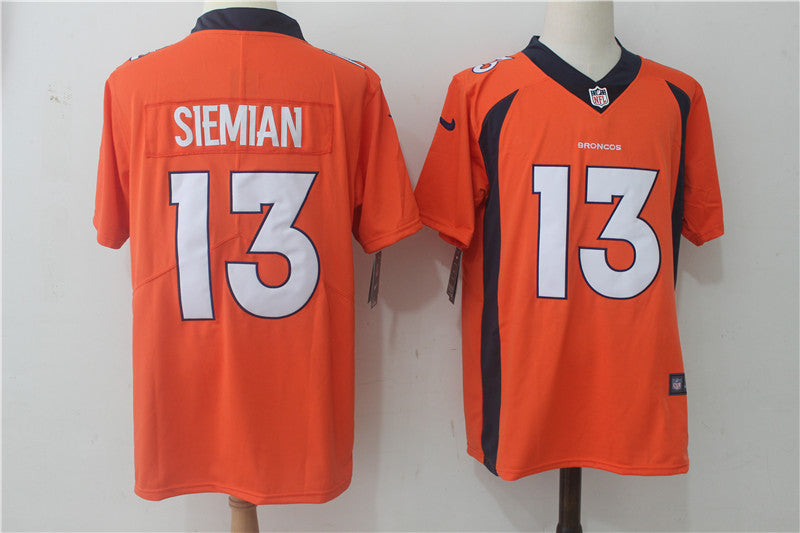 Men's Denver Broncos Trevor Siemian Orange Game Jersey football jersey product view 1