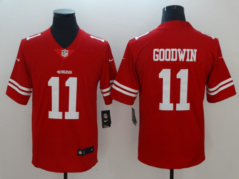 Men's San Francisco 49ers Marquise Goodwin Red Game Player Jersey football jersey product view 1