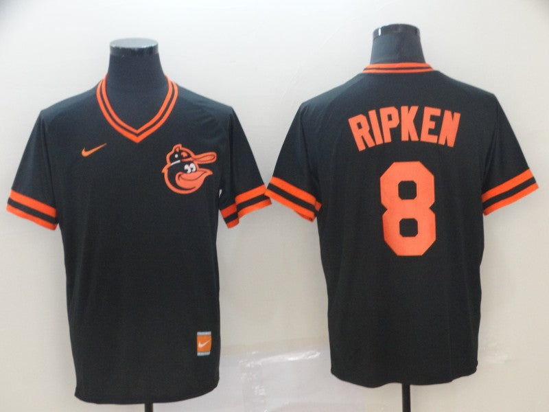 Men's Baltimore Orioles Cal Ripken Jr. Black Replica Team Jersey baseball jersey product view 1