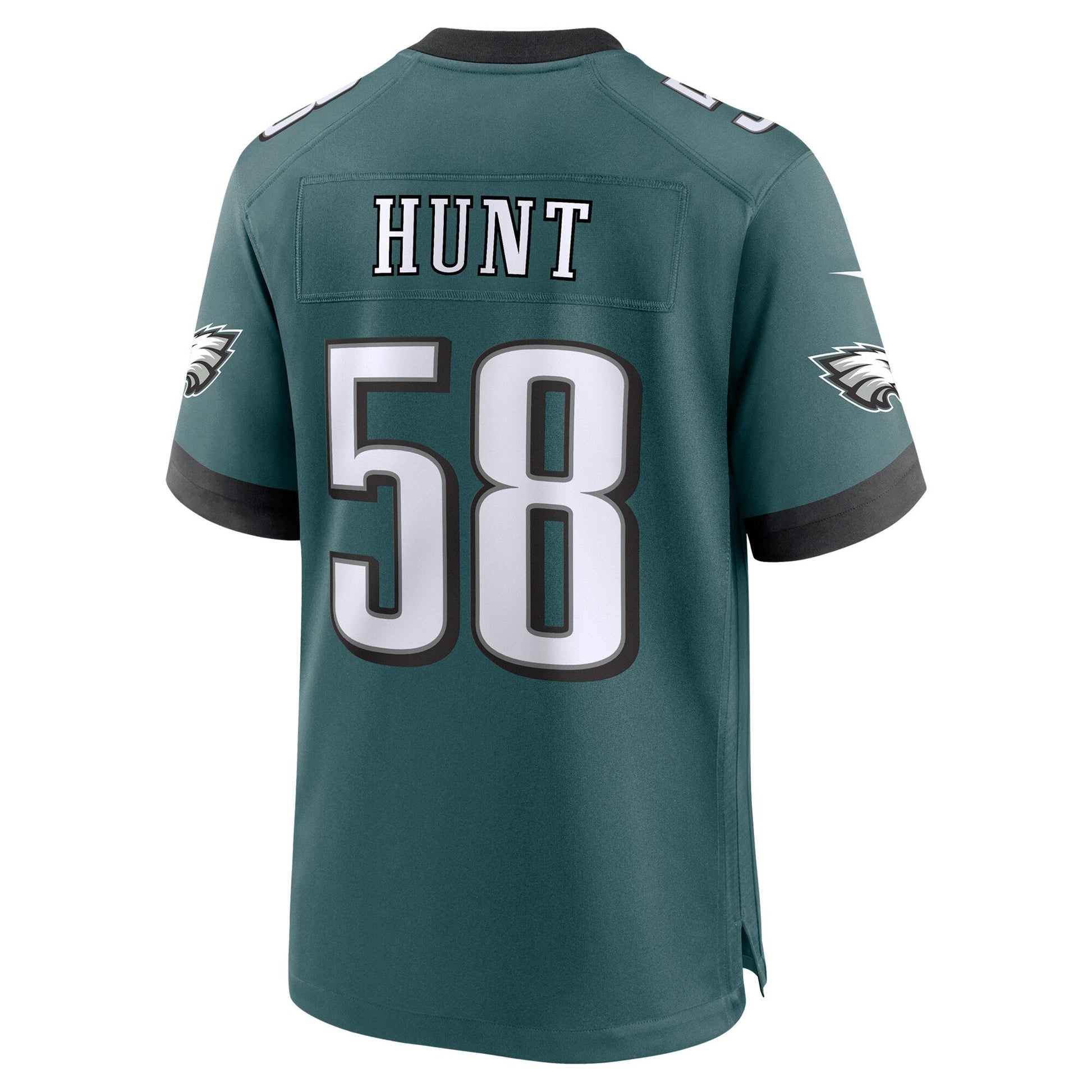 Jalyx Hunt Philadelphia Eagles Team Game Jersey - Midnight Green football jersey product view 3
