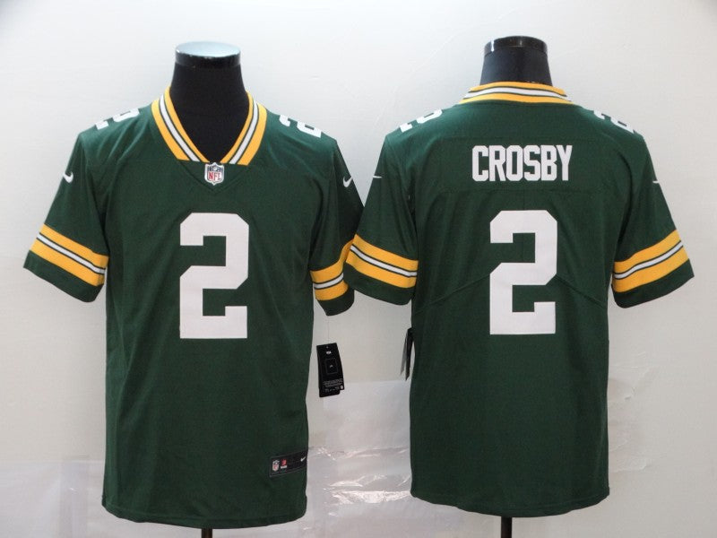 Men's Green Bay Packers Mason Crosby Green Game Jersey football jersey product view 1